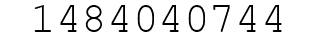 Number 1484040744.