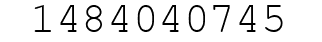 Number 1484040745.