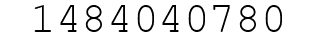 Number 1484040780.