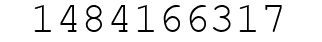 Number 1484166317.