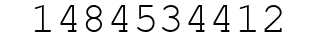 Number 1484534412.