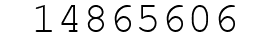 Number 14865606.