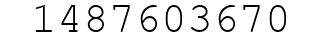 Number 1487603670.