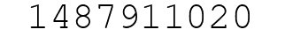 Number 1487911020.