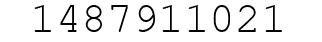 Number 1487911021.
