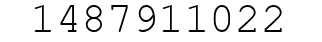 Number 1487911022.