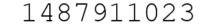 Number 1487911023.