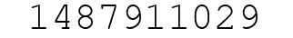 Number 1487911029.