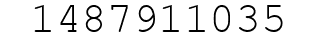 Number 1487911035.