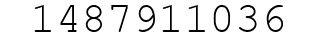 Number 1487911036.