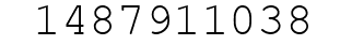 Number 1487911038.