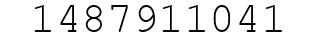 Number 1487911041.