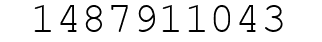 Number 1487911043.