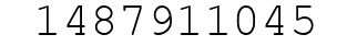 Number 1487911045.