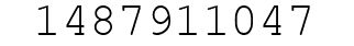 Number 1487911047.
