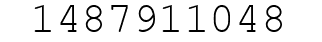 Number 1487911048.