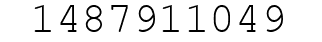 Number 1487911049.