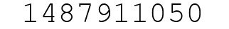 Number 1487911050.
