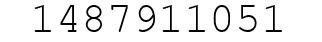 Number 1487911051.
