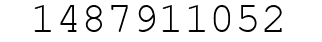 Number 1487911052.