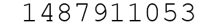 Number 1487911053.