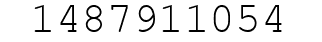 Number 1487911054.