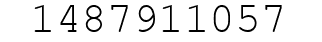 Number 1487911057.