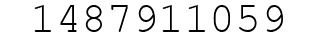 Number 1487911059.
