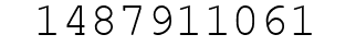 Number 1487911061.