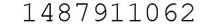 Number 1487911062.