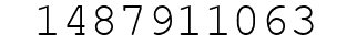 Number 1487911063.