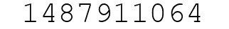 Number 1487911064.