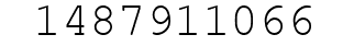 Number 1487911066.