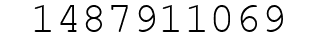Number 1487911069.