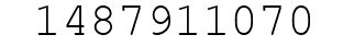 Number 1487911070.