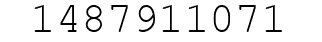 Number 1487911071.