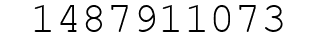 Number 1487911073.