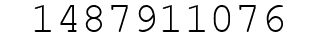 Number 1487911076.