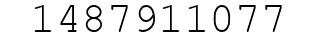 Number 1487911077.