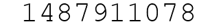 Number 1487911078.
