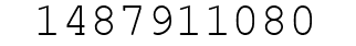 Number 1487911080.