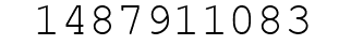 Number 1487911083.