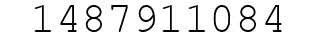 Number 1487911084.