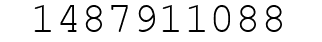 Number 1487911088.