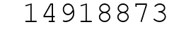 Number 14918873.