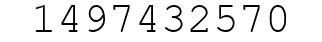 Number 1497432570.