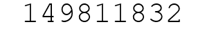 Number 149811832.