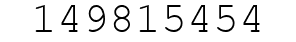 Number 149815454.