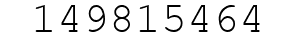 Number 149815464.