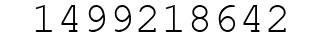 Number 1499218642.